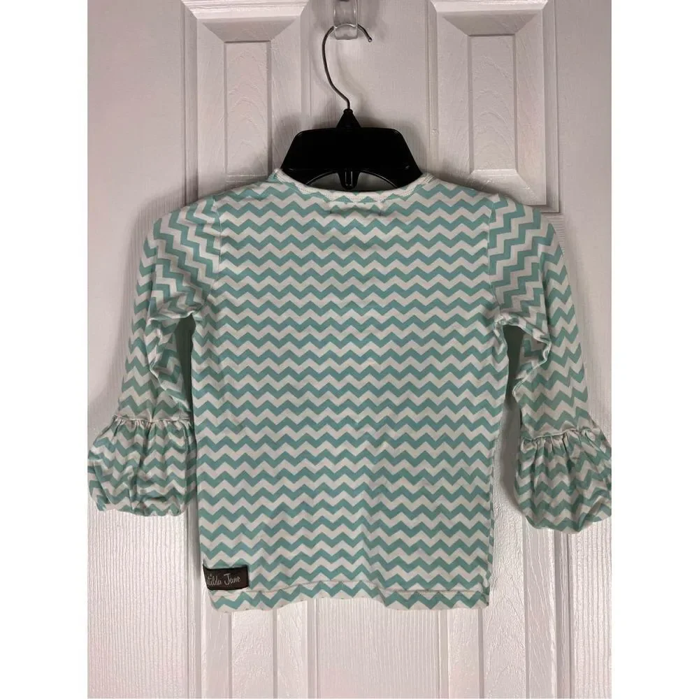 Matilda Jane Girls Chevron Top Size 6